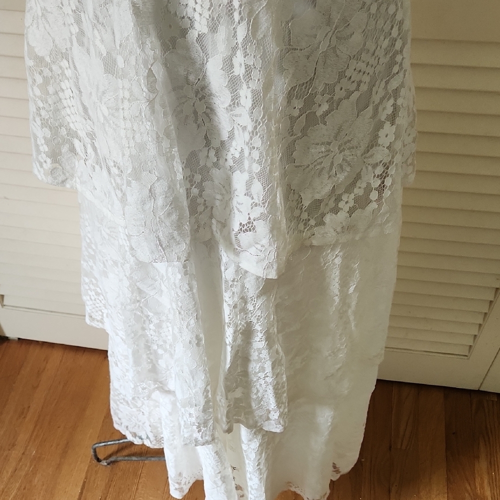 Lulus Molinetto White Lace Ruffled Tiered Sleeveless Maxi Dress - Picture 5 of 12